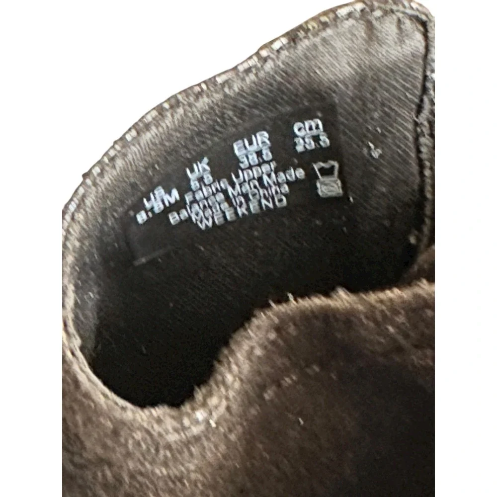 Women's Black Metallic Sparkle‎ Wedge Ankle Boots Side Zip Comfort Weekend 8.5M